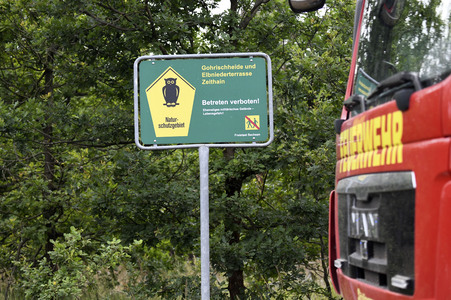 Waldbrand in der Gohrischheide