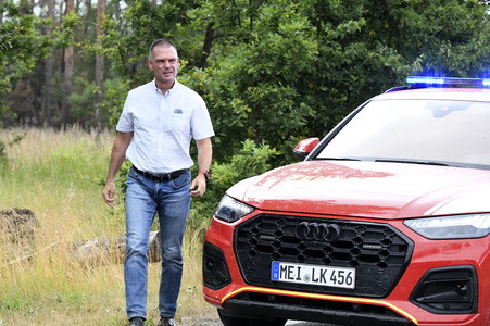 Waldbrand in der Gohrischheide