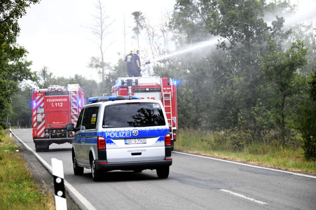 Waldbrand in der Gohrischheide