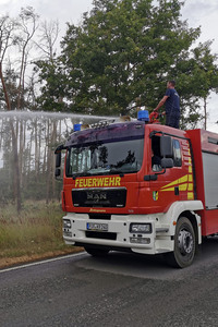 Waldbrand in der Gohrischheide