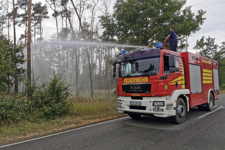 Waldbrand in der Gohrischheide