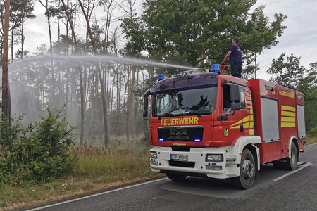 Waldbrand in der Gohrischheide