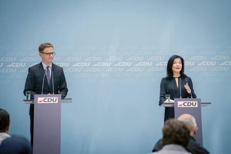 Pressekonferenz der CDU in Berlin