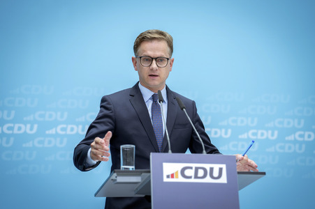 Pressekonferenz der CDU in Berlin
