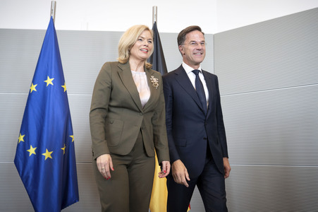 Bundestagspräsidentin Julia Klöckner und NATO-Generalsekretär Mark Rutte in Berlin