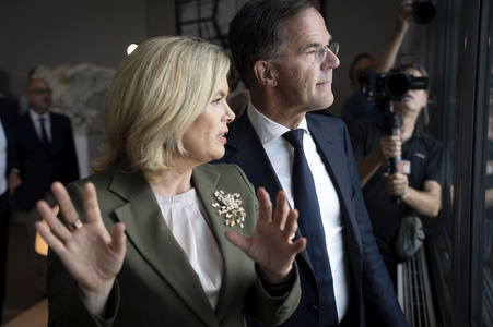 Bundestagspräsidentin Julia Klöckner und NATO-Generalsekretär Mark Rutte in Berlin