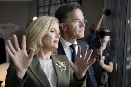 Bundestagspräsidentin Julia Klöckner und NATO-Generalsekretär Mark Rutte in Berlin