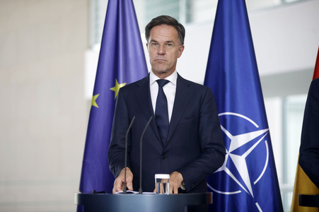 Empfang des NATO-Generalsekretärs in Berlin