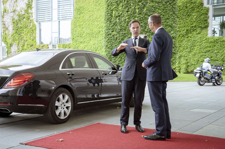 Empfang des NATO-Generalsekretärs in Berlin