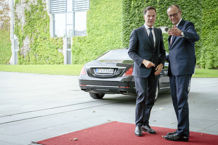 Empfang des NATO-Generalsekretärs in Berlin