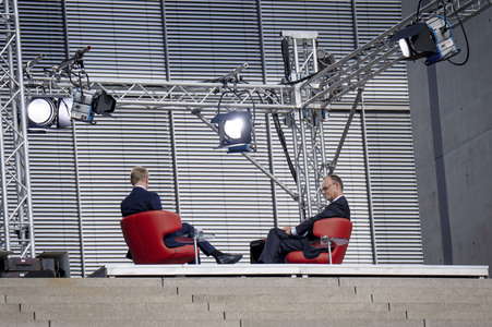 ARD-Sommerinterview mit Friedrich Merz in Berlin