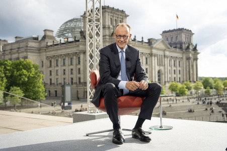 ARD-Sommerinterview mit Friedrich Merz in Berlin