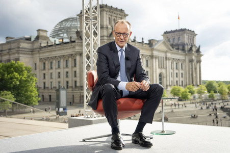 ARD-Sommerinterview mit Friedrich Merz in Berlin