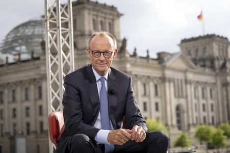 ARD-Sommerinterview mit Friedrich Merz in Berlin