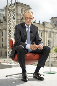 ARD-Sommerinterview mit Friedrich Merz in Berlin