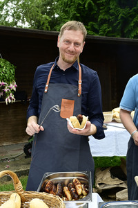 Veranstaltung der CDU 'Kretschmer grillt' in Markersdorf