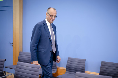 Bundespressekonferenz 'Aktuelle Themen der Innen- und Außenpolitik' in Berlin