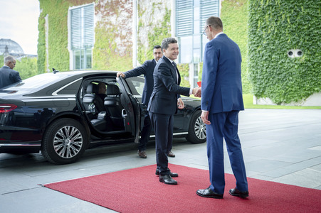 Empfang des Präsidenten von Rumänien in Berlin