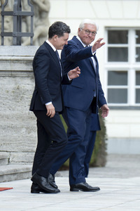 Empfang des Präsidenten von Rumänien im Schloss Bellevue in Berlin