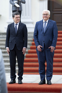 Empfang des Präsidenten von Rumänien im Schloss Bellevue in Berlin