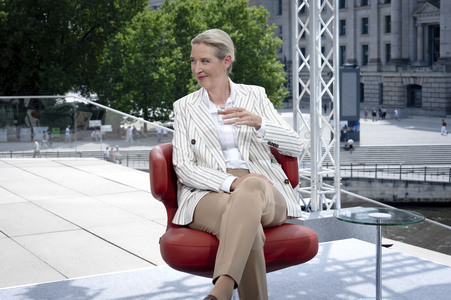 ARD-Sommerinterview mit Alice Weidel in Berlin