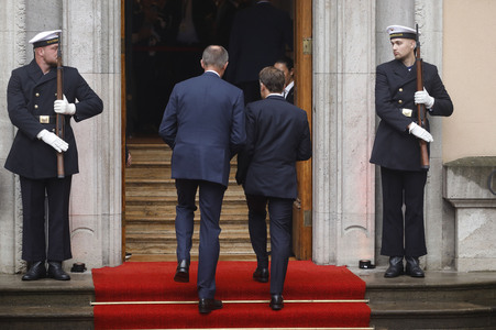 Empfang des französischen Staatspräsidenten in Berlin