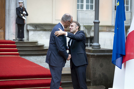 Empfang des französischen Staatspräsidenten in Berlin