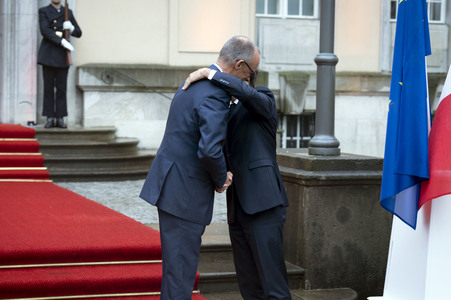 Empfang des französischen Staatspräsidenten in Berlin