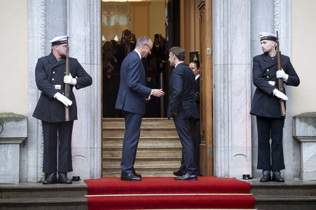 Empfang des französischen Staatspräsidenten in Berlin