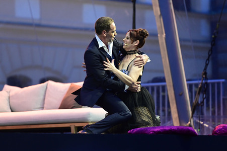 Theaterpremiere 'Jedermann' bei den Thurn und Taxis Schlossfestspielen in Regensburg