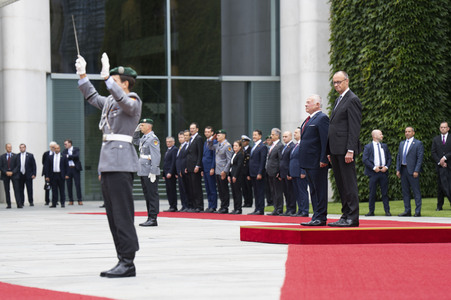 Empfang des Königs von Jordanien in Berlin