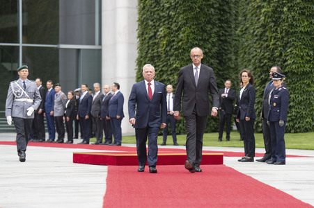 Empfang des Königs von Jordanien in Berlin
