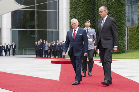Empfang des Königs von Jordanien in Berlin