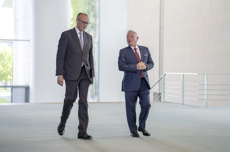 Empfang des Königs von Jordanien in Berlin