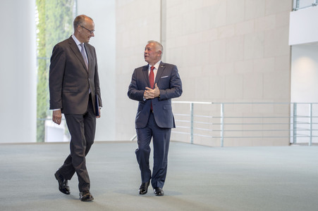 Empfang des Königs von Jordanien in Berlin