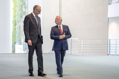 Empfang des Königs von Jordanien in Berlin