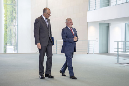 Empfang des Königs von Jordanien in Berlin