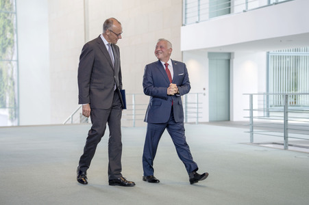 Empfang des Königs von Jordanien in Berlin