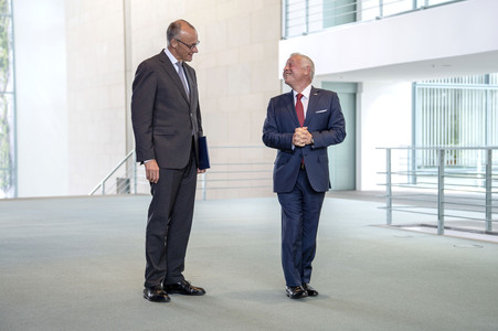 Empfang des Königs von Jordanien in Berlin