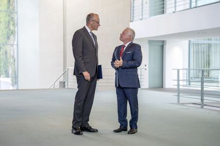 Empfang des Königs von Jordanien in Berlin