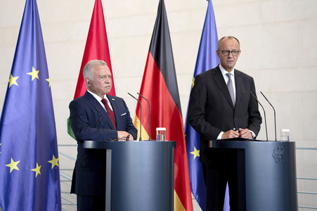 Empfang des Königs von Jordanien in Berlin