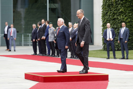 Empfang des Königs von Jordanien in Berlin