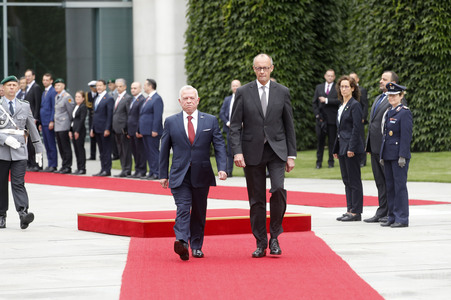Empfang des Königs von Jordanien in Berlin