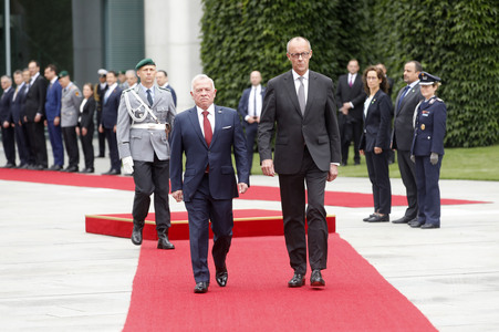 Empfang des Königs von Jordanien in Berlin