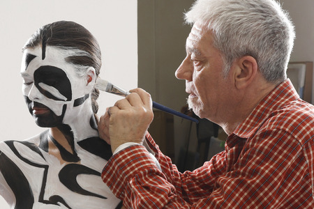 Black & White Bodypainting