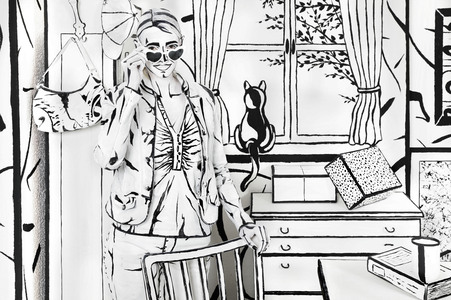 Black & White Bodypainting