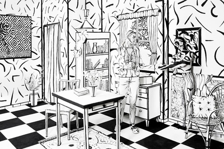 Black & White Bodypainting