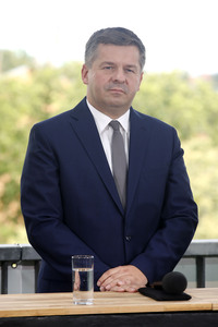 Pressekonferenz von Reiner Haseloff und Sven Schulze in Magdeburg