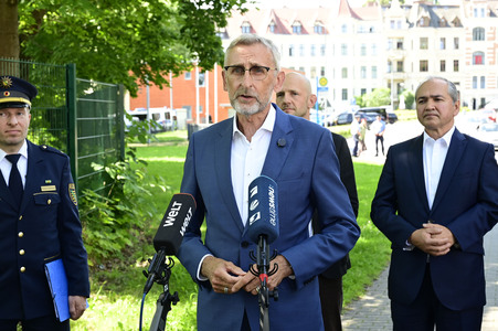 Pressetermin mit Armin Schuster in Görlitz