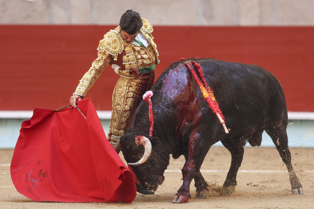 Stierkampf in Pontevedra